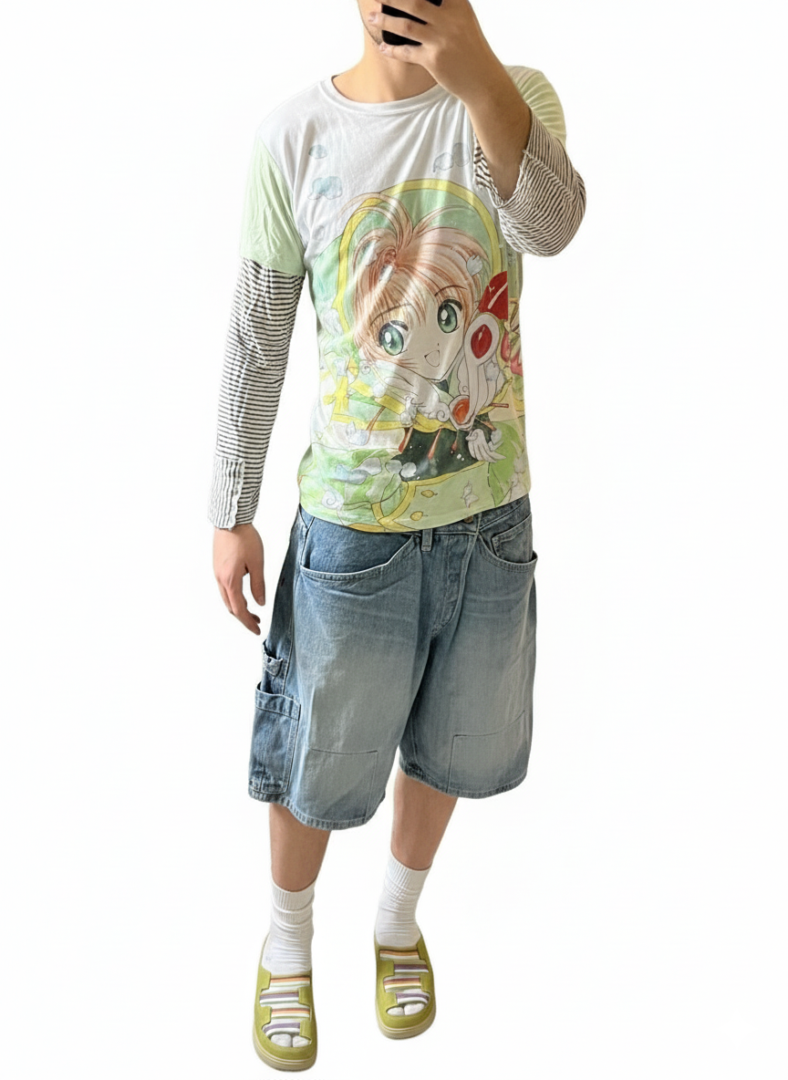 Card Captor cotton crew neck t-shirt