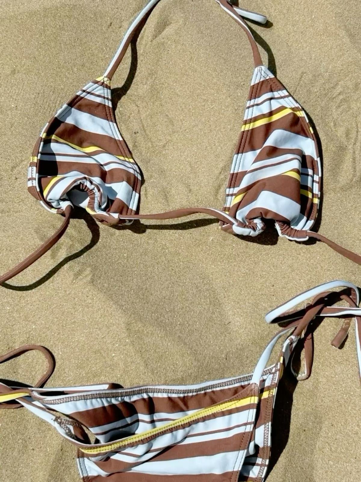 Recycled triangle bikini