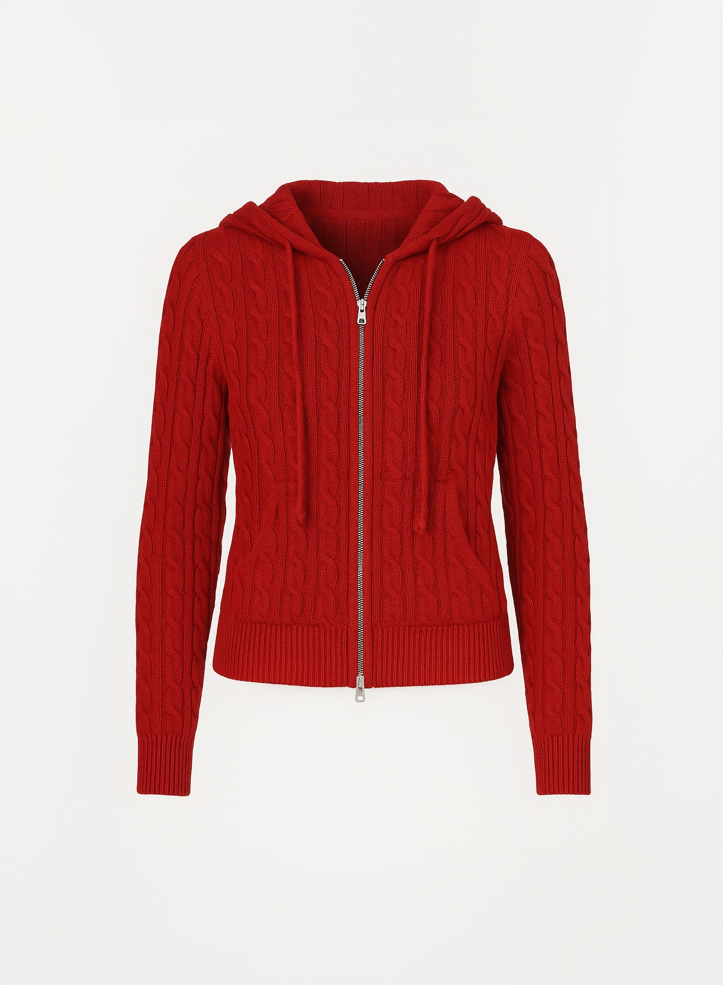 Rosso Knit Zip Up Hoodie