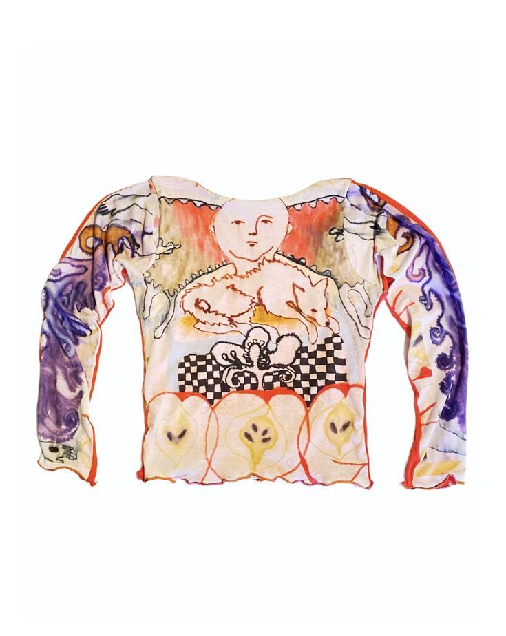 Mesh Long Sleeves T-shirt