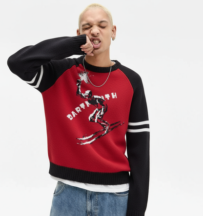 Men's Raglan Long Sleeve Pullover