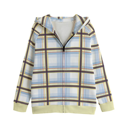 Sunset Tartan Raglan Hoodie