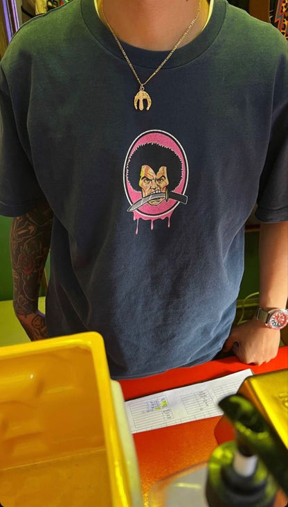 Dopamine Dressing Washed Gradient Stir Fried T-shirt