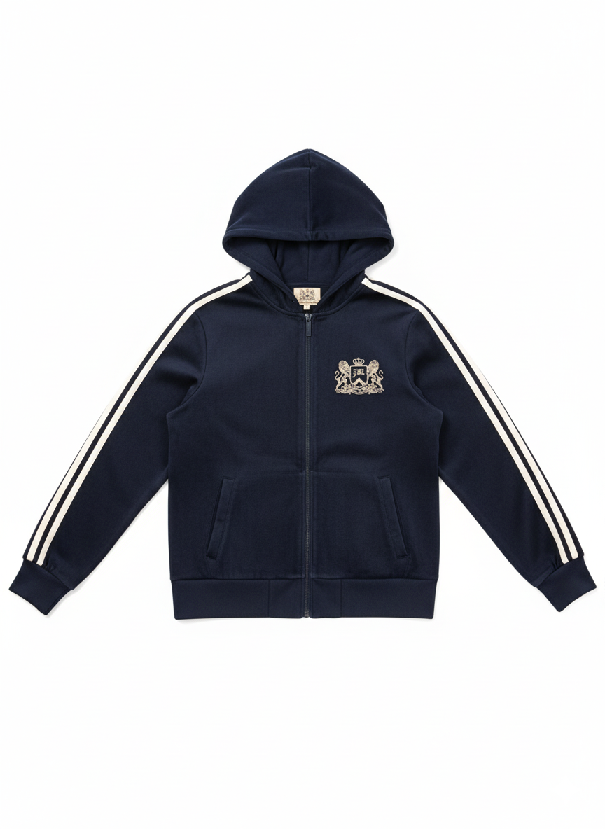 Zip-Up Hoodie Navy