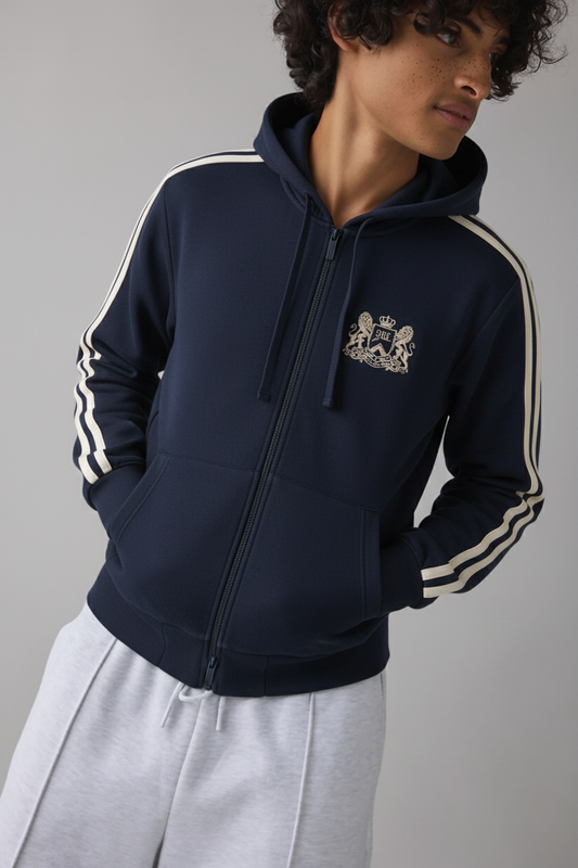 Zip-Up Hoodie Navy