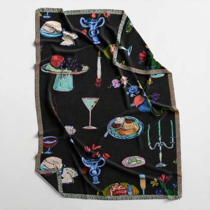“Déjeuner sur Le Floor” Woven throw