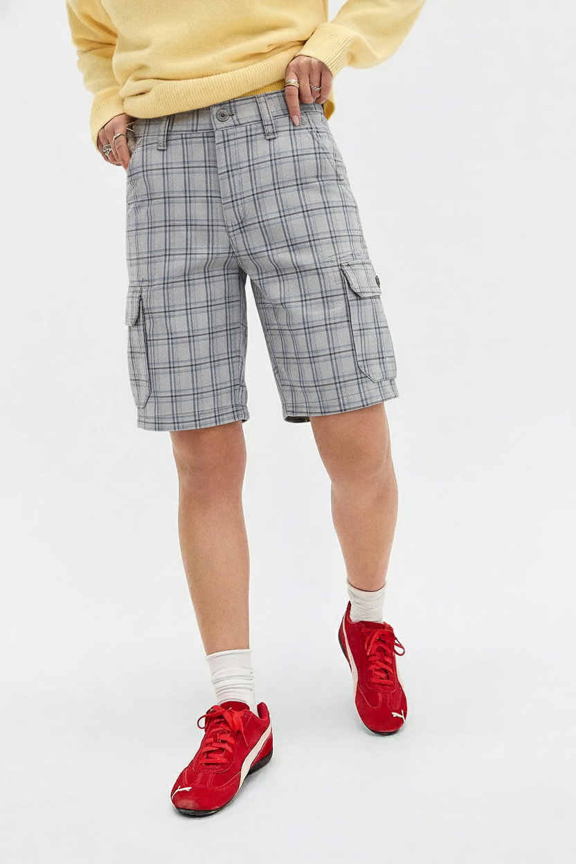 Platted Cargo Shorts