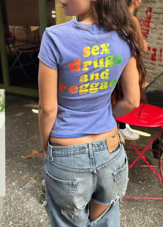 Reggae heather baby tee